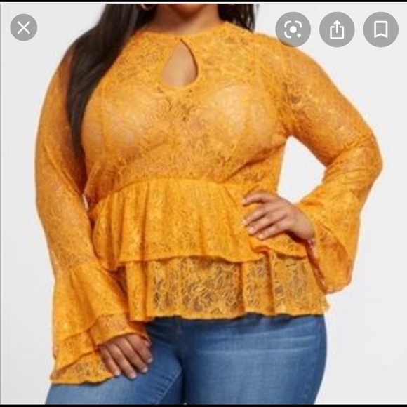 Fashion to Figure Tops - FTF lace blouse